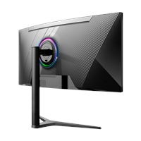 piXL CM34C7 34 Inch 165Hz UWQHD Quad HD Ultrawide Curved Gaming Monitor, with 1.5ms Response Time, 3440 x 1440 Resolution, HDMI, DisplayPort, USB-C, USB-B, USB-A x 2, Audio & Height Adjust - Image 6