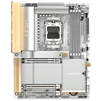 Gigabyte X870E AERO X3D WOOD AMD AM5 Socket Motherboard, ATX, 4x DDR5 Slots, 4x M.2 Sockets, Fitted I/O Shield, 2x 5GbE LAN, Wi-Fi 7, 1x HDMI Port / 2x USB-C (USB4) - Image 4