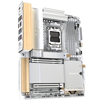 Gigabyte X870E AERO X3D WOOD AMD AM5 Socket Motherboard, ATX, 4x DDR5 Slots, 4x M.2 Sockets, Fitted I/O Shield, 2x 5GbE LAN, Wi-Fi 7, 1x HDMI Port / 2x USB-C (USB4) - Image 5