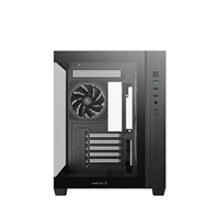 DeepCool CG330 3F ARGB Dual-Chamber Micro-ATX Tower Case, Tempered Glass Panels, 3 x 120mm ARGB Fans, USB 3.0, ITX/Micro-ATX, Black - Image 5