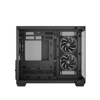 DeepCool CG330 3F ARGB Dual-Chamber Micro-ATX Tower Case, Tempered Glass Panels, 3 x 120mm ARGB Fans, USB 3.0, ITX/Micro-ATX, Black - Image 6