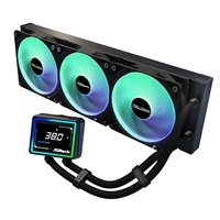 ASRock Challenger 360 Digital AIO Liquid CPU Cooler, 360mm Radiator, Triple 120mm PWM ARGB Fans, 3? Digital Display, Intel LGA1700/1851 & AMD AM5/AM4 Compatible - Image 4