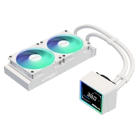 ASRock Challenger 240 Digital AIO Liquid CPU Cooler, 240mm Radiator,White, Dual 120mm PWM ARGB Fans, 3" Digital Display, Intel LGA1700/1851 & AMD AM5/AM4 Compatible - Image 7