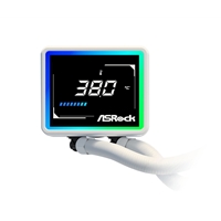 ASRock Challenger 240 Digital AIO Liquid CPU Cooler, 240mm Radiator,White, Dual 120mm PWM ARGB Fans, 3" Digital Display, Intel LGA1700/1851 & AMD AM5/AM4 Compatible - Image 8