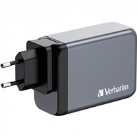 Verbatim (32205) GNC-240 GaN Charger 240W With 1 X USB-C 140W /1 X USB-C 100W / 1 X USB-C 65W / 1 X USB-A QC 3.0 (EU/UK/US) - Image 5