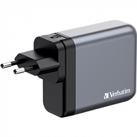 Verbatim (32203) GNC-140 GaN Charger 140W with 2 x USB-C PD 140W / 1 x USB-C PD 20W / 1 x USB-A QC 3.0 (EU/UK/US) - Image 6