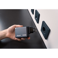 Verbatim (32202) GNC-100 GaN Charger 100W with 2 x USB-C PD 100W / 1 x USB-C PD 65W / 1 x USB-A QC 3.0 (EU/UK/US) - Image 7