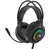 Marvo H8325 Akari 40 USB 2.0 Wired Gaming RGB Headset (Black) - Image 4