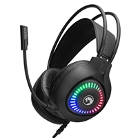 Marvo H8325 Akari 40 USB 2.0 Wired Gaming RGB Headset (Black) - Image 7