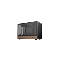 DeepCool CH260 Micro-ATX Mini Tower PC Gaming Case, Wood, Tempered Glass Side Panel USB Type-C High Airflow Supports ATX PSU & RTX GPUs Black - Image 5
