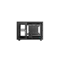 DeepCool CH260 Micro-ATX Mini Tower PC Gaming Case, Wood, Tempered Glass Side Panel USB Type-C High Airflow Supports ATX PSU & RTX GPUs Black - Image 8