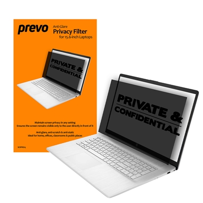 prevo 15.6 Inch Laptop Privacy Screen/ Privacy Filter, Anti-Glare, Anti-Peep, Anti-Static, Blackout - Image 2