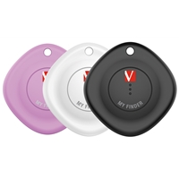 Verbatim (32132) MYF-03 My Finder Bluetooth Item Finder 3 Pack Black /White / Purple