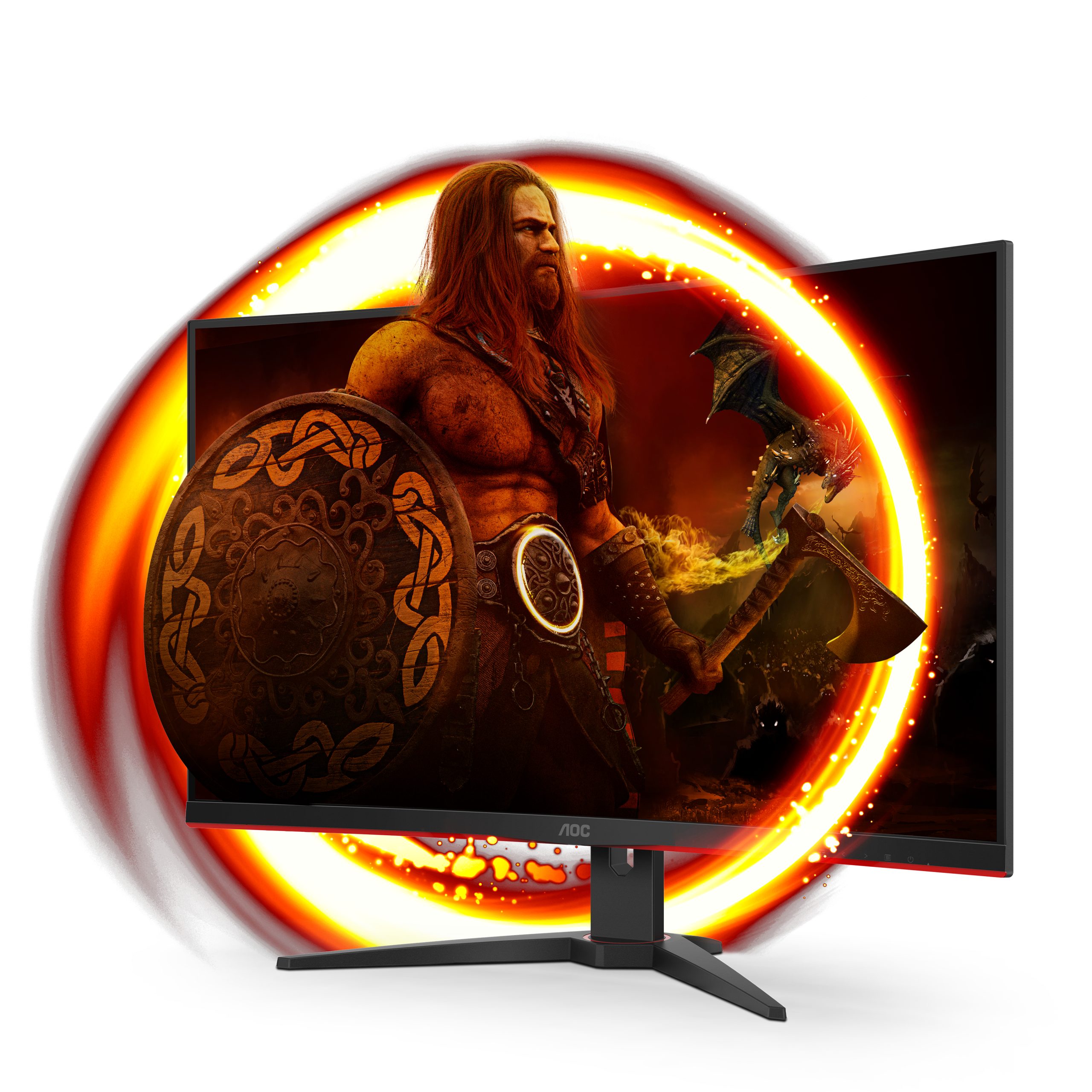 AOC 31.5 VA MON CURVED C32G2ZE/BK - Image 2