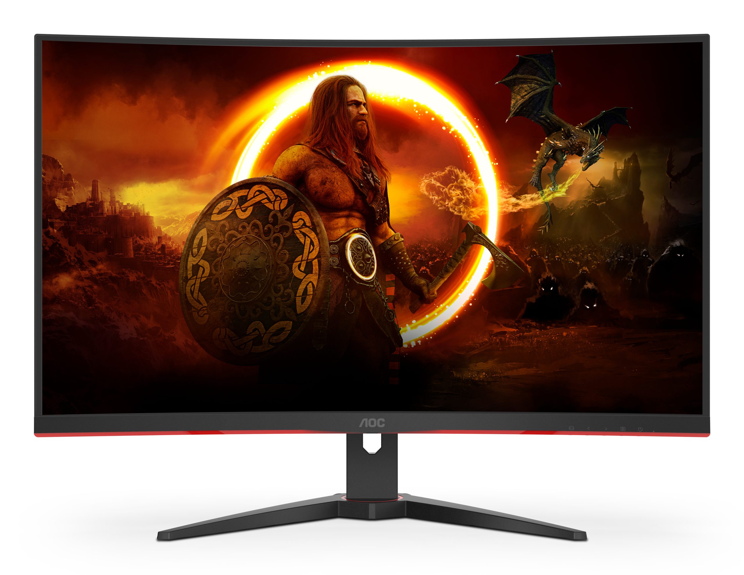 AOC 31.5 VA MON CURVED C32G2ZE/BK - Image 3