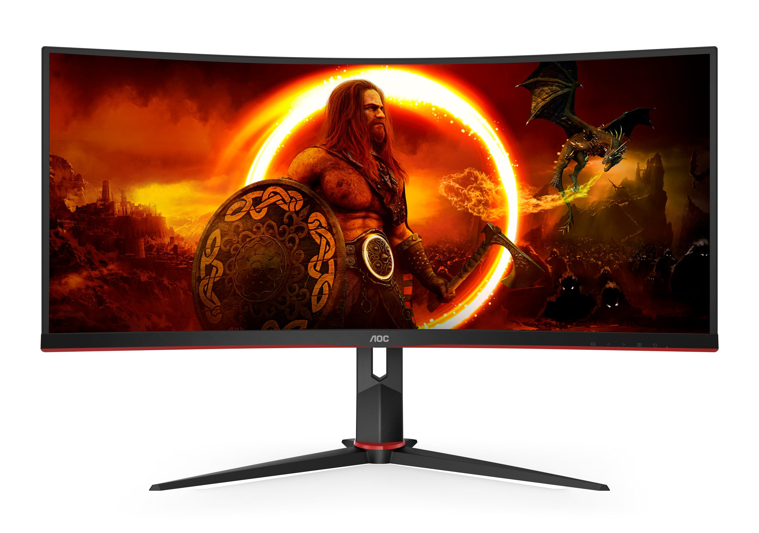 AOC 34 VA MON SPK CUR CU34G2XP/BK - Image 3