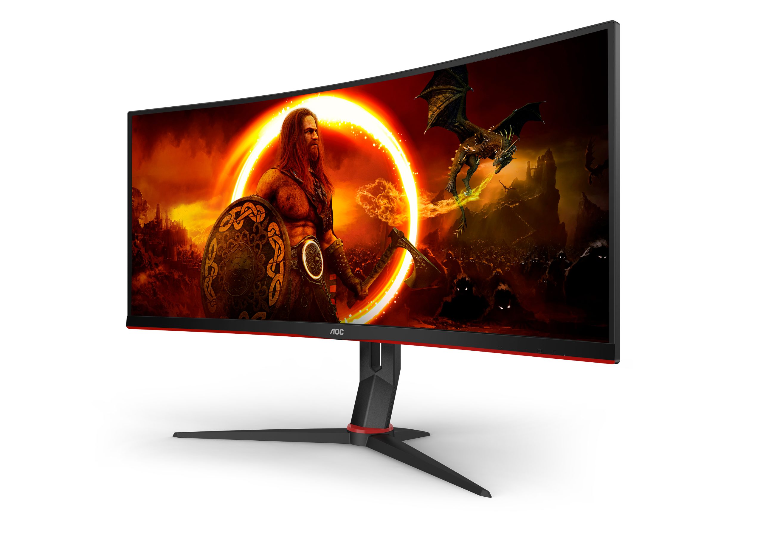 AOC 34 VA MON SPK CUR CU34G2XP/BK - Image 4