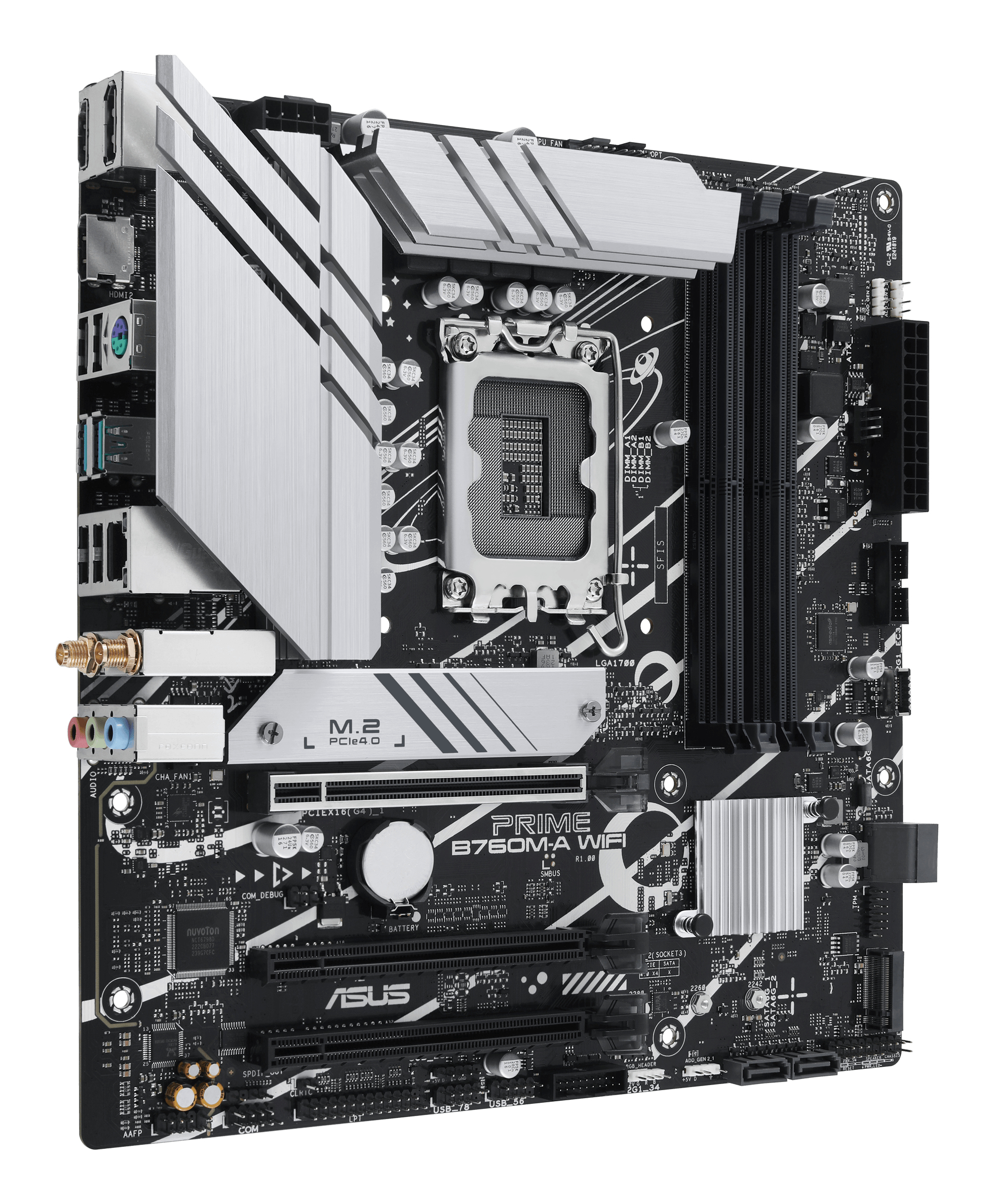 ASUS 1700 PRIME B760M-A WIFI M-ATX - Image 2