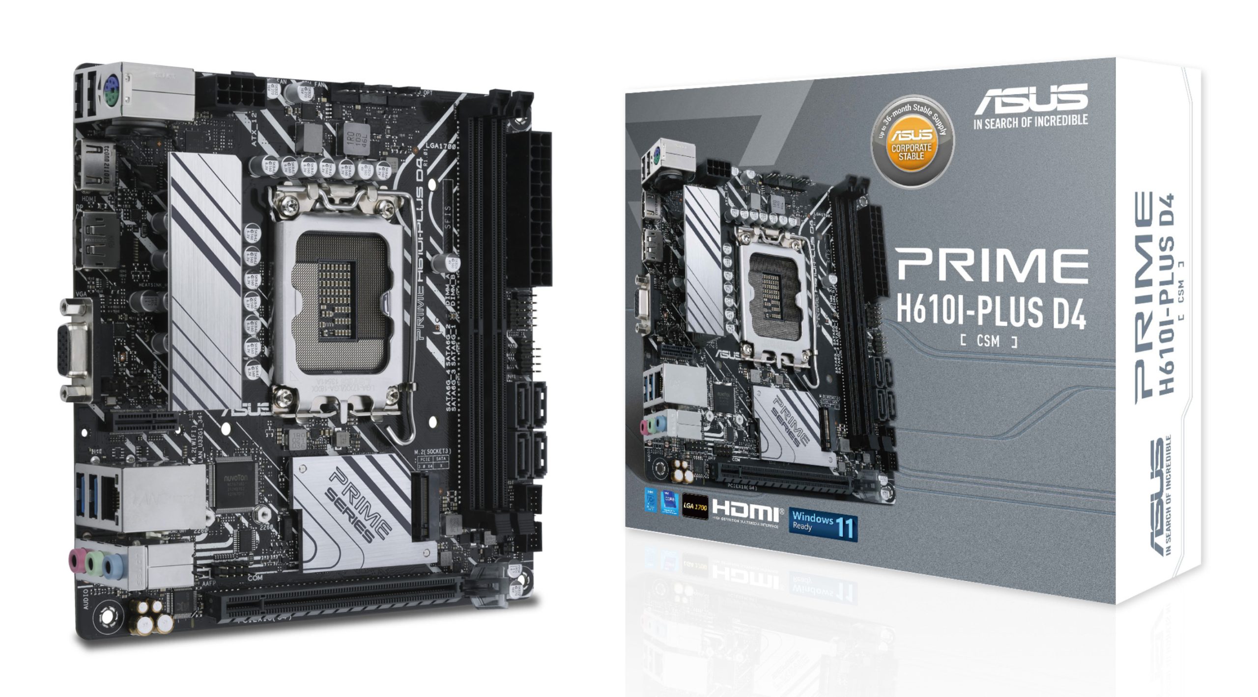 ASUS 1700 PRIME H610I-PLUS D4-CSM M-ITX