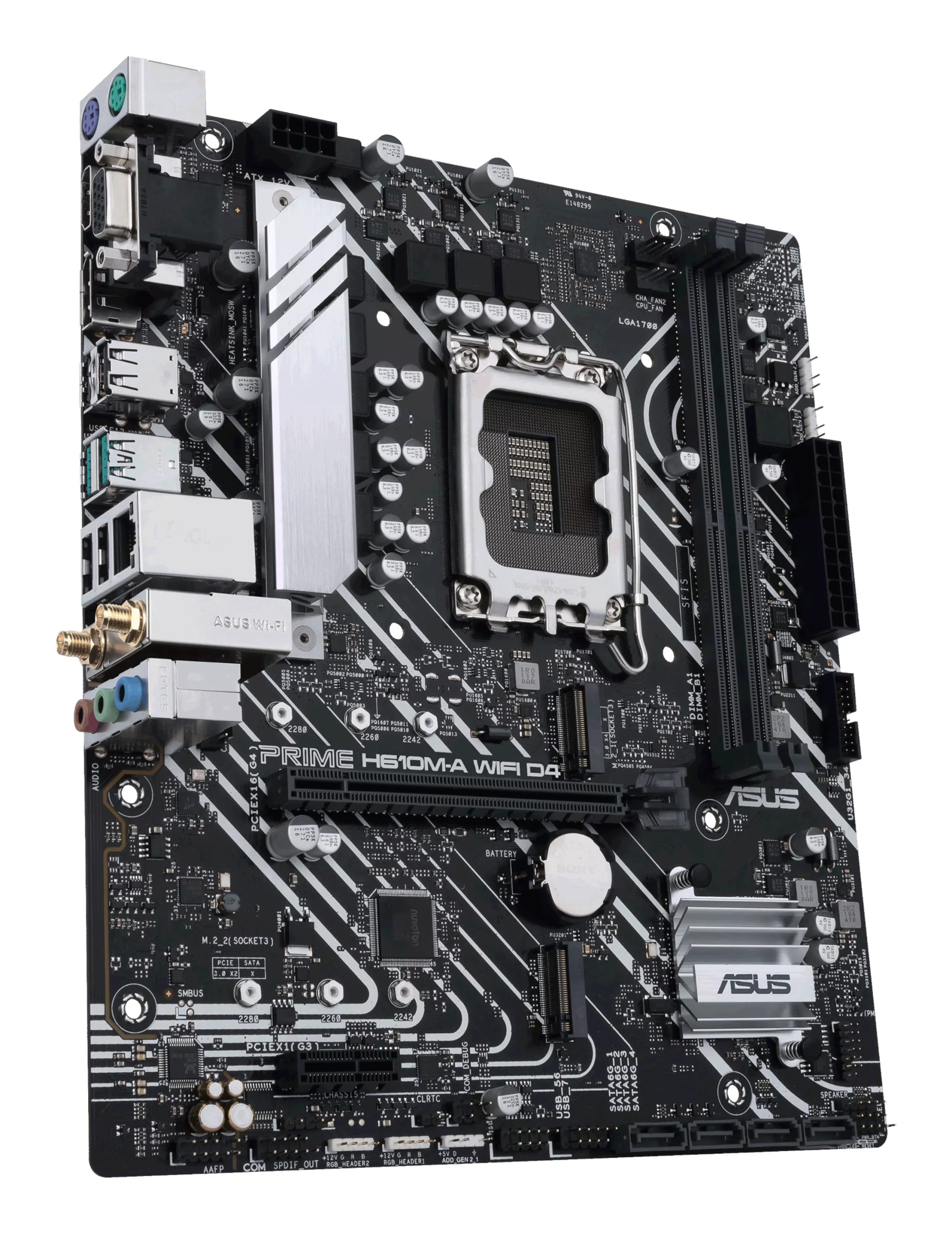 ASUS 1700 PRIME H610M-A WIFI D4 M-ATX - Image 4