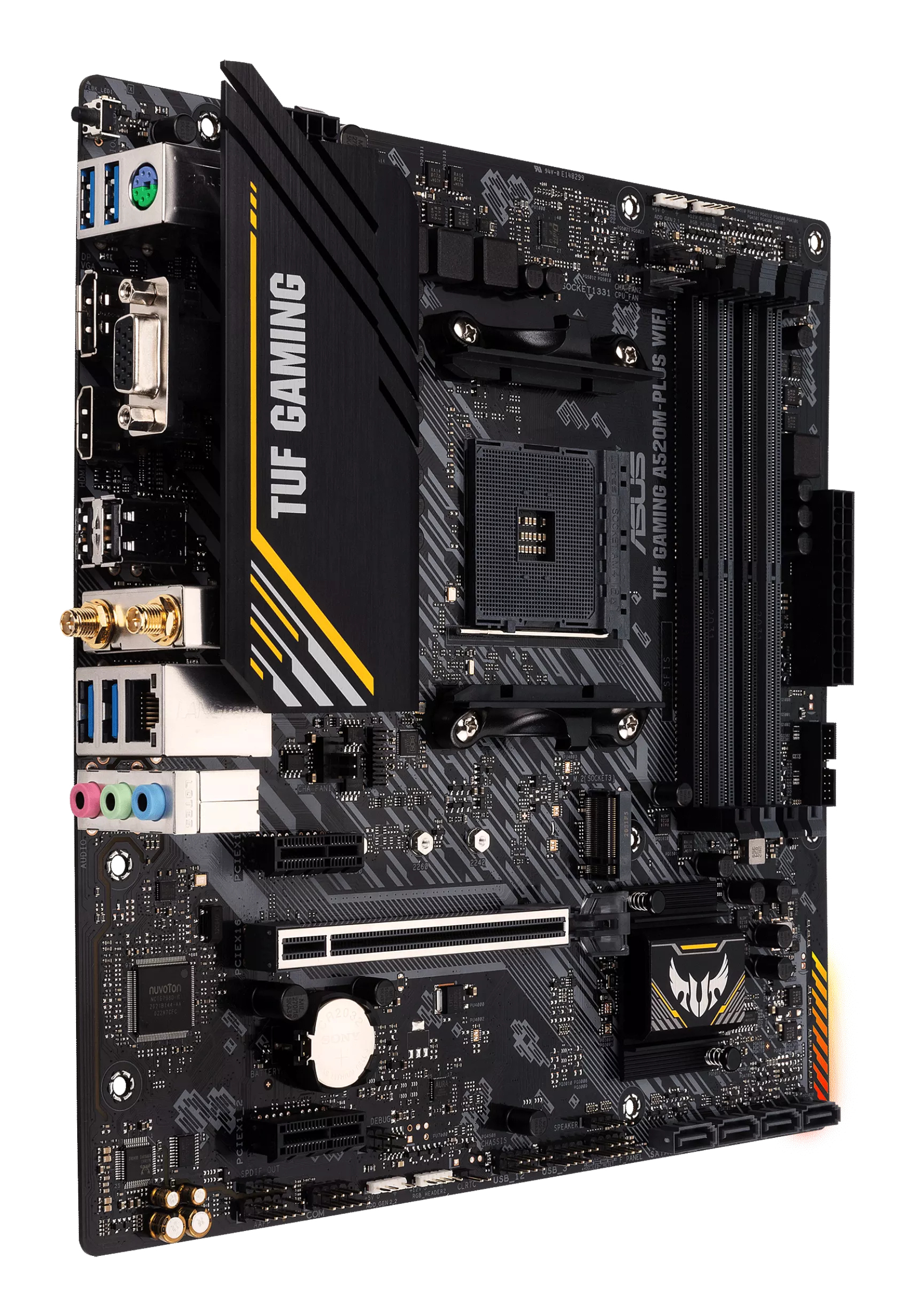 ASUS AM4 TUF GAMING A520M-PLUS WIFI MATX - Image 3