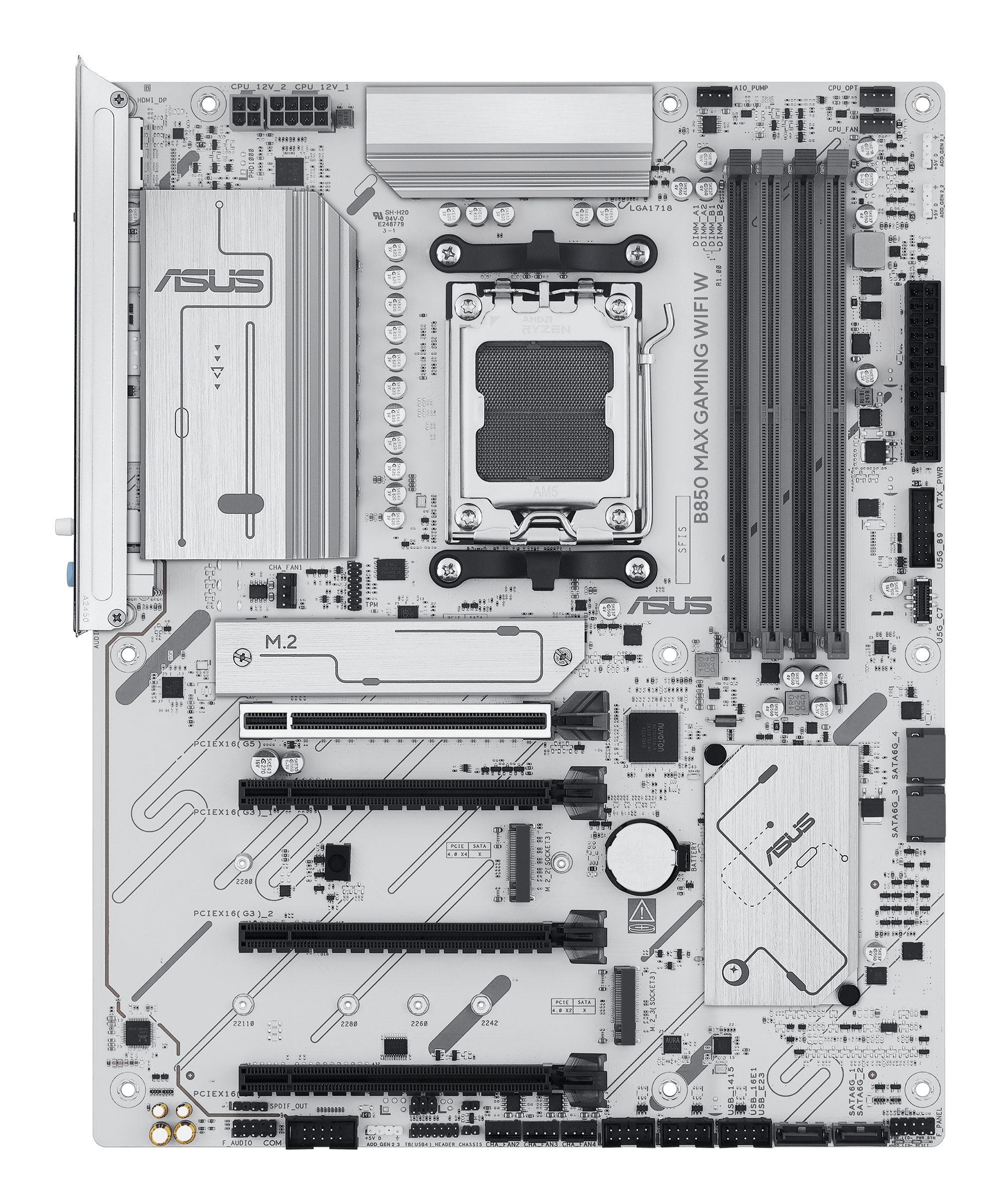 ASUS AM5 B850 MAX GAMING WIFI WHITE - Image 2