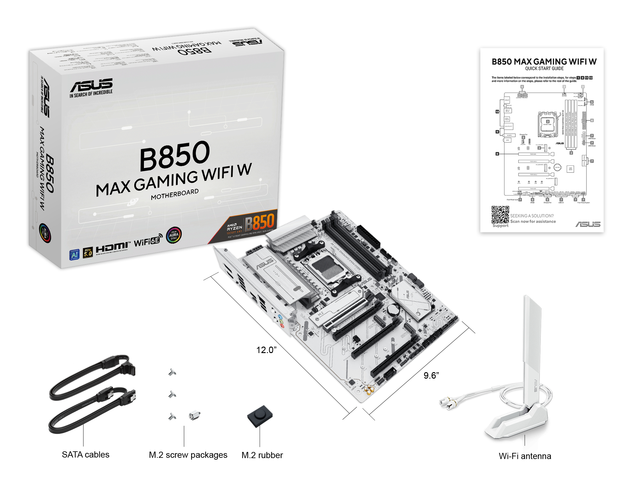 ASUS AM5 B850 MAX GAMING WIFI WHITE - Image 6