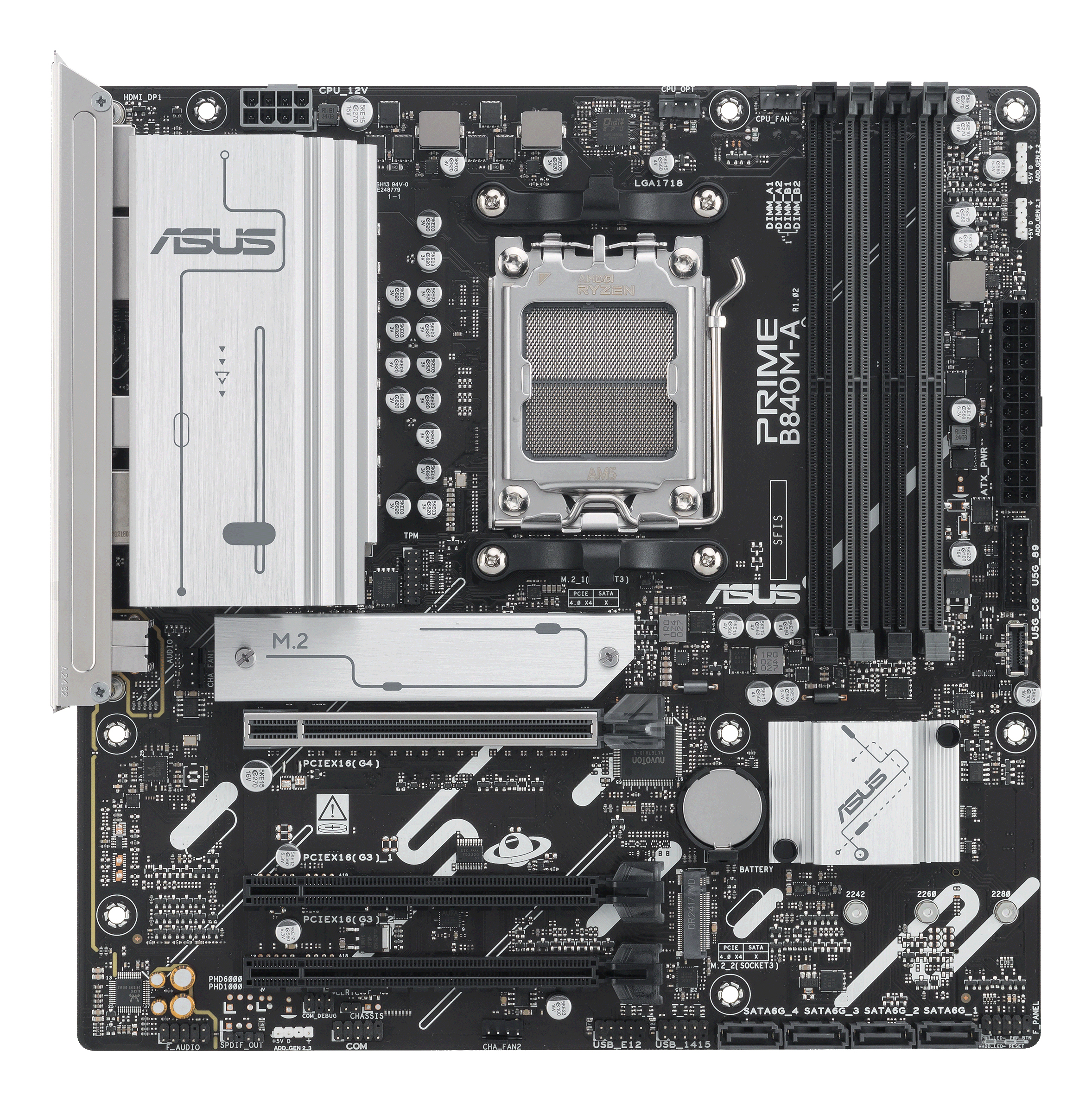 ASUS AM5 PRIME B840M-A-CSM M-ATX - Image 2
