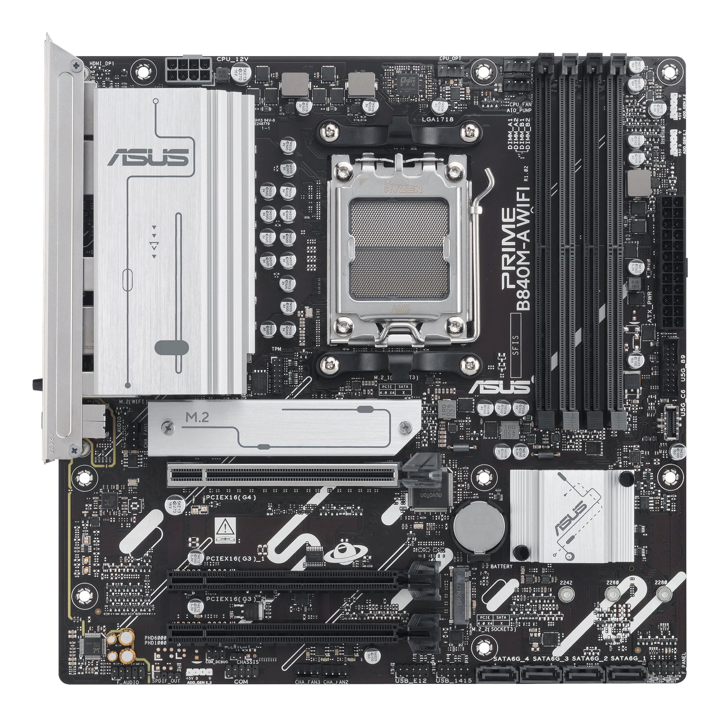 ASUS AM5 PRIME B840M-A WIFI M-ATX - Image 2