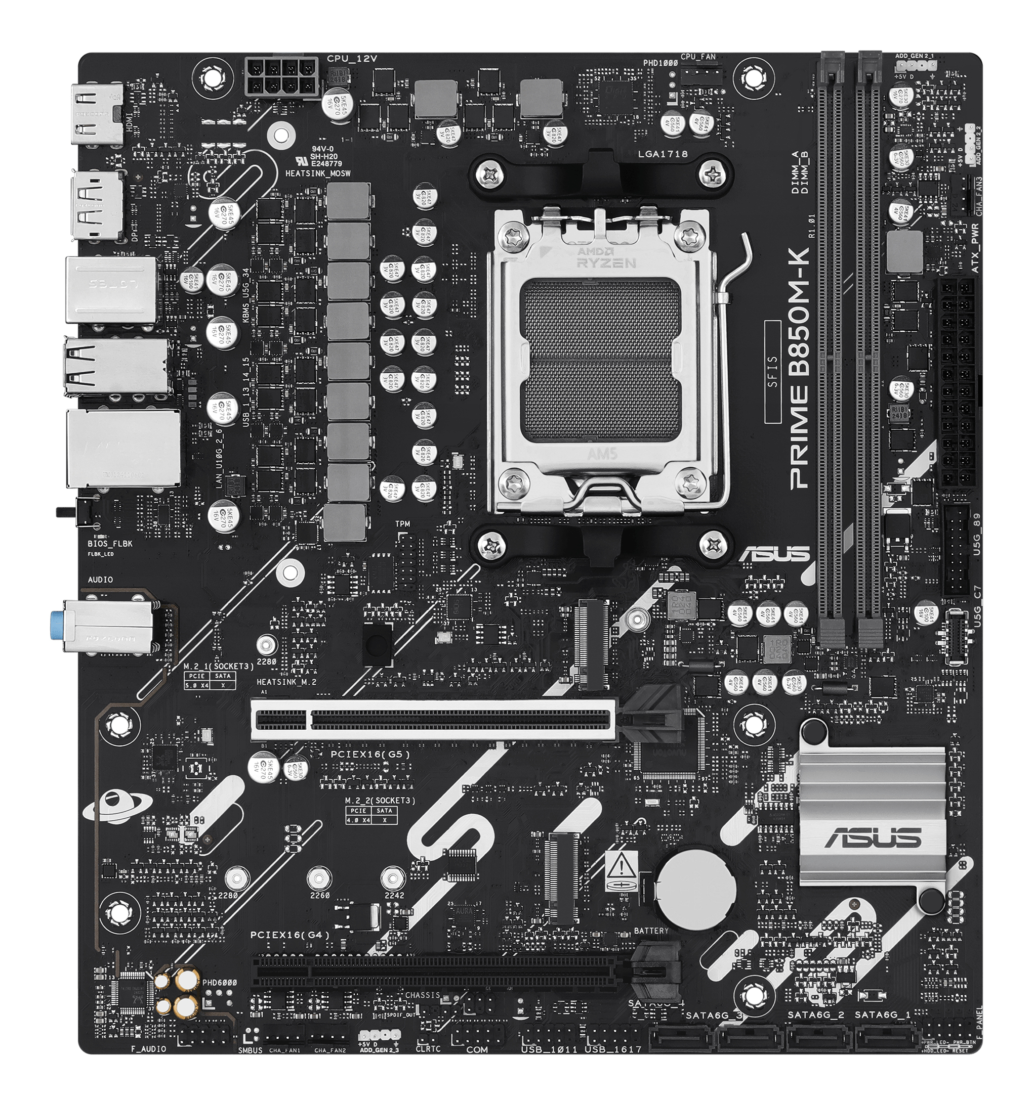 ASUS AM5 PRIME B850M-K M-ATX - Image 2