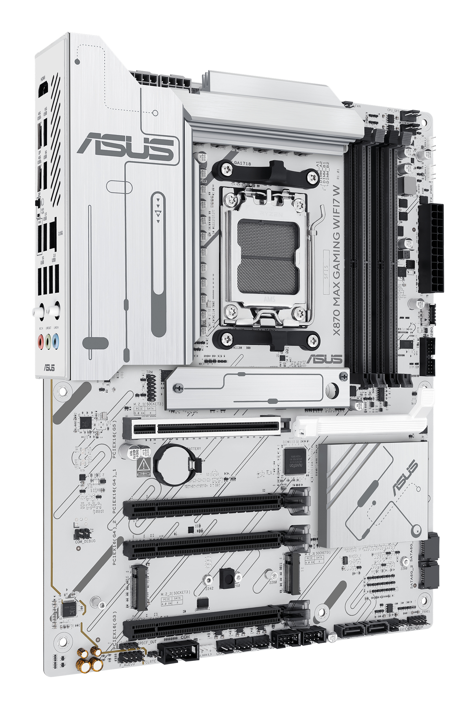 ASUS AM5 X870 MAX GAMING WIFI7 W WHITE - Image 3
