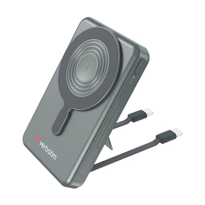 Verbatim (32272) Charge'n'Go 2C & Display MagSafe Power Bank 10000 mAh Grey - Image 2
