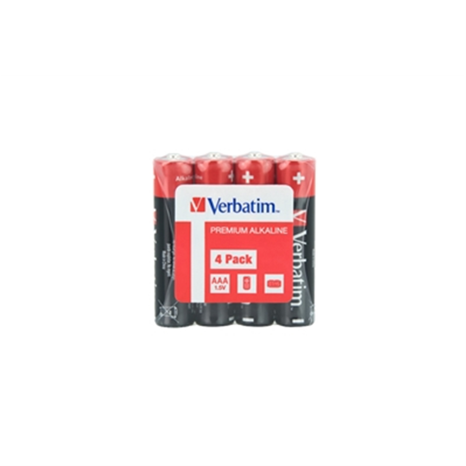 Verbatim (49500) AAA Battery Alkaline 4 Pack Shrink Wrap - Image 3