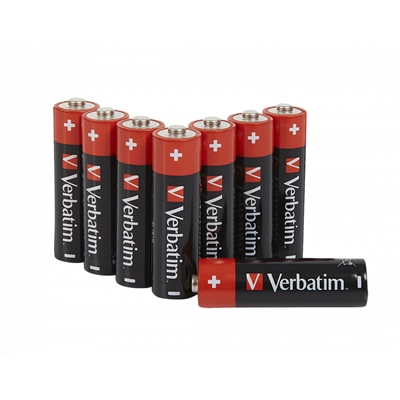 Verbatim (49503) AA Battery Alkaline 8 Pack (Hangcard) - Image 2
