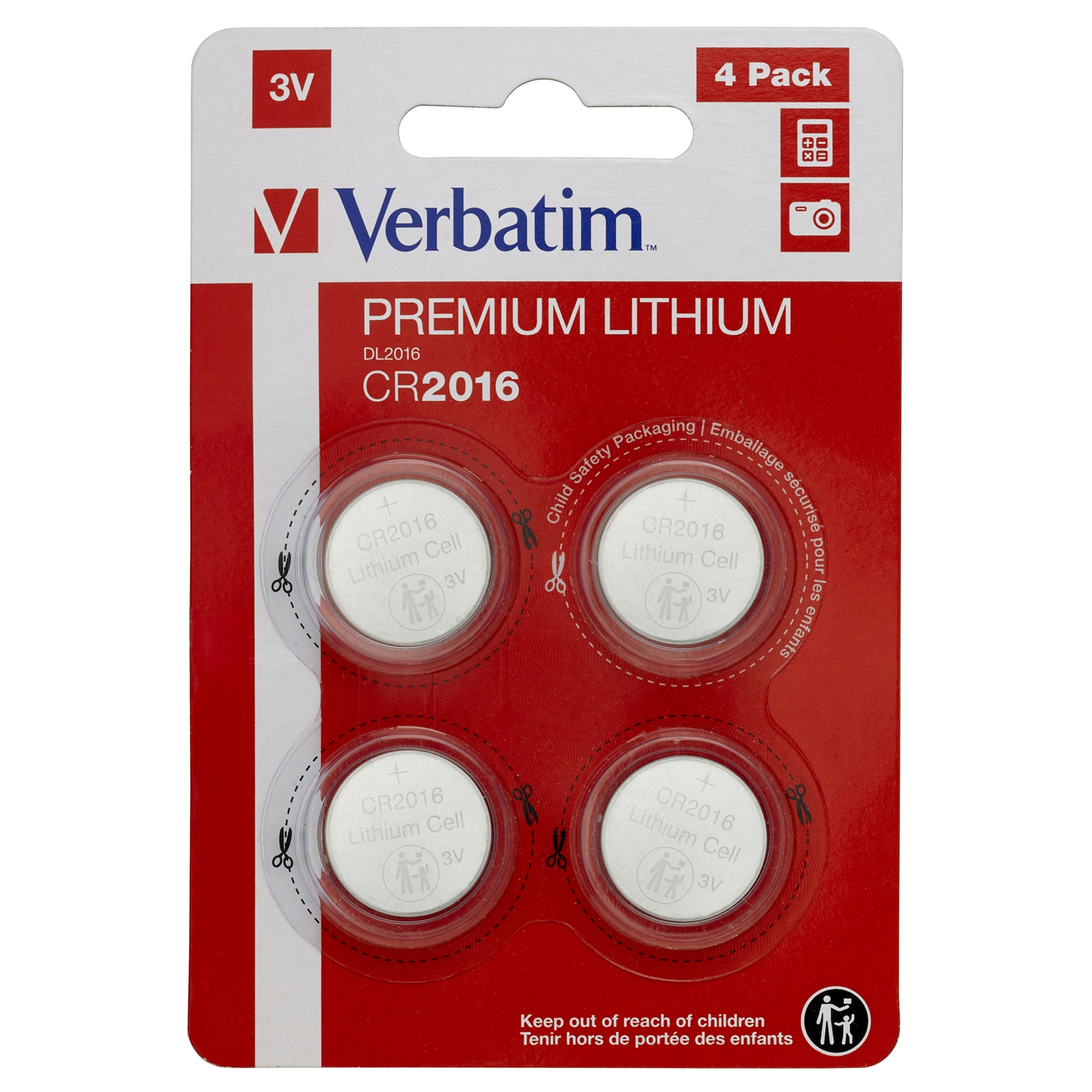 Verbatim (49531) CR2016 Battery Lithium 3V 4 Pack - Image 3