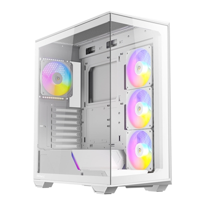 ANTEC Constellation C3 White ARGB Case, 270' Full-View Tempered Glass, Dual Chamber, Tool-Free Design, 4 x ARGB PWM Fans With Built-In Fan Controller, ATX, Micro-ATX, ITX - Image 2