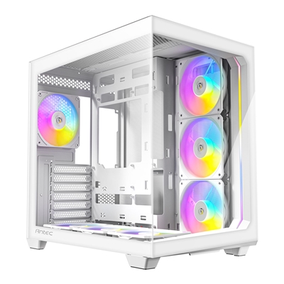Antec Constellation C5 Mid Tower Gaming Case, 1 x USB Type-C / 2 x USB 3.0, Tempered Glass Frotn and Side Window Panel, Dual Chamber Design, 6 x Pre-Installed Reverse Fans, ATX, Micro-ATX, ITX Compatible - Image 2