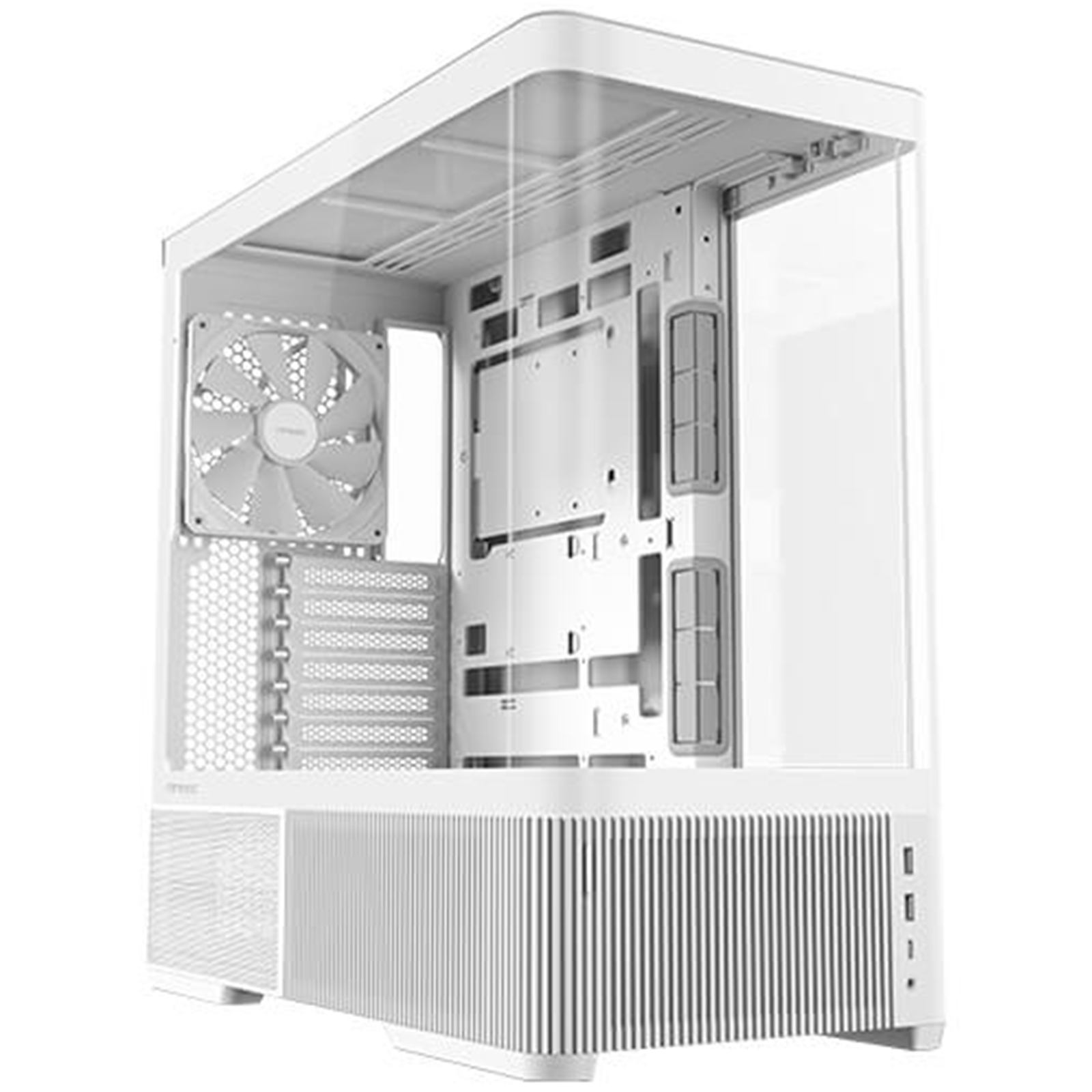 Antec Constellation C6 Air Mid Tower Gaming Case, 1 x USB Type-C / 2 x USB 3.0, Curved Tempered Glass Front and Side Window Panel, Multi-Directional Air Intake, 3 x Pre-Installed PWM Fans, ATX, Micro-ATX, ITX Compatible - Image 3