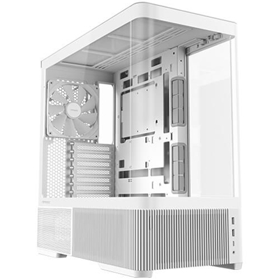 Antec Constellation C6 Air Mid Tower Gaming Case, 1 x USB Type-C / 2 x USB 3.0, Curved Tempered Glass Front and Side Window Panel, Multi-Directional Air Intake, 3 x Pre-Installed PWM Fans, ATX, Micro-ATX, ITX Compatible - Image 2