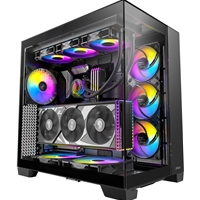 Antec Constellation C8 ARGB Full Tower Case - Premium Design, Dual Chamber Cooling, Tempered Glass Panels, and Advanced Connectivity