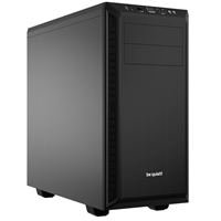 be quiet! BG021 Pure Base 600 Mid Tower Gaming Case, 2 x USB 3.2, Water Cooling Ready, Completely Sound Insulated, 2 x Pre-Installed Pure Wings 3 140mm Fans, ATX / M-ATX / Mini-ITX Compatible