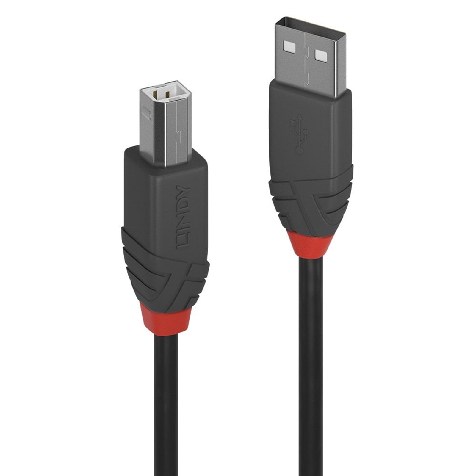 Lindy 36675 5m USB-A (M) 2.0 To USB-B (M) 2.0 Anthra Line 480Mbps Cable - Black - Image 3