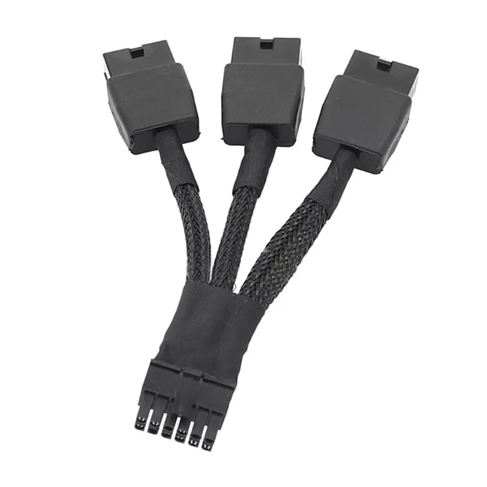 Replacement 12VHPWR 12+4Pin PCIE 5.0 to 3x8Pin (6+2P) Power Cable 10cm Braided - Image 3