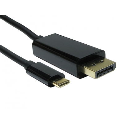 USB-C to DisplyPort 4K 60HZ 2 Meter Black Data Cable - Image 2
