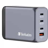 Verbatim (32205) GNC-240 GaN Charger 240W With 1 X USB-C 140W /1 X USB-C 100W / 1 X USB-C 65W / 1 X USB-A QC 3.0 (EU/UK/US)