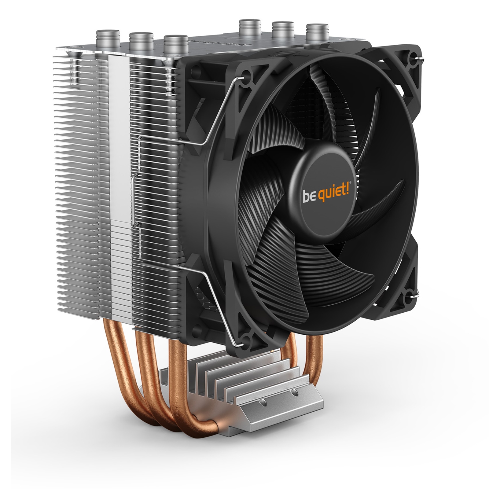 be quiet! Pure Rock Slim 2 Fan CPU Cooler, Universal Socket, Pure Wings 2 92mm PWM Black Cooling Fan, 2000RPM, 3 Heat Pipes, 130W TDP, Slim & Compact Design, Intel LGA 1700 & AMD AM5 Compatible - Image 3
