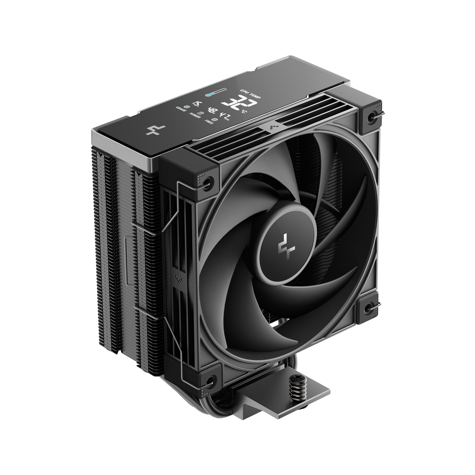 DeepCool AK400 G2 DIGITAL NYX CPU Cooler, Black, 1 x 120mm Fan, 4 x advanced Copper Heatpipes, Intel/AMD - Image 3