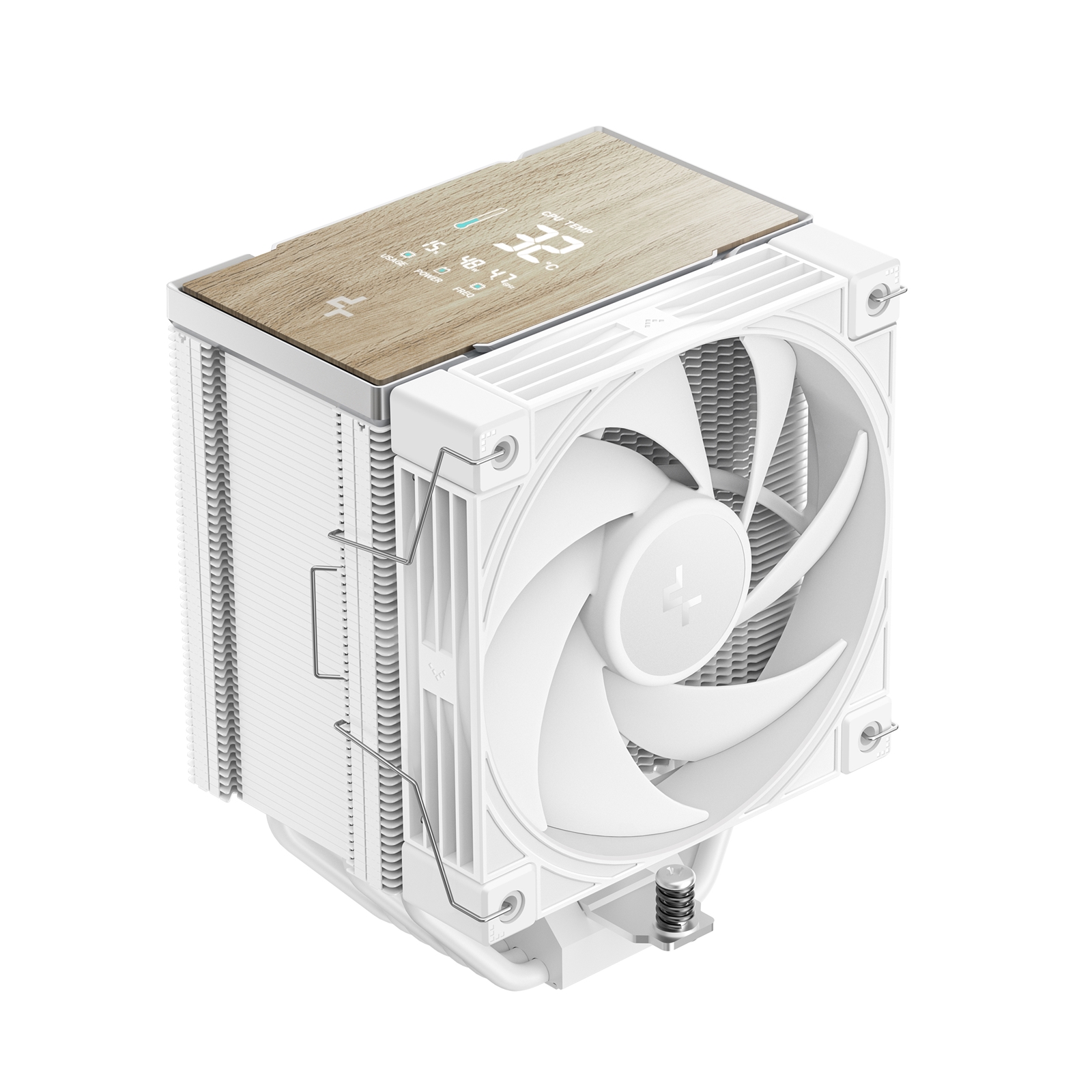 DeepCool AK700 DIGITAL WH CPU Cooler, White , 1 x 120mm Fan, 7 x advanced Copper Heatpipes, Intel/AMD - Image 3