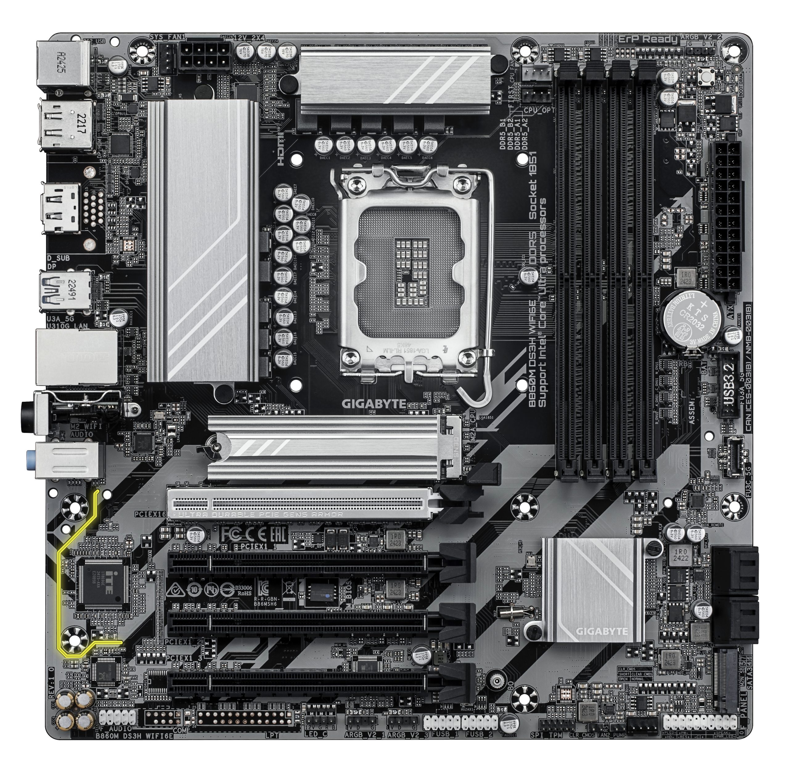 GIGABYTE 1851 B860M DS3H WIFI6E M-ATX - Image 2