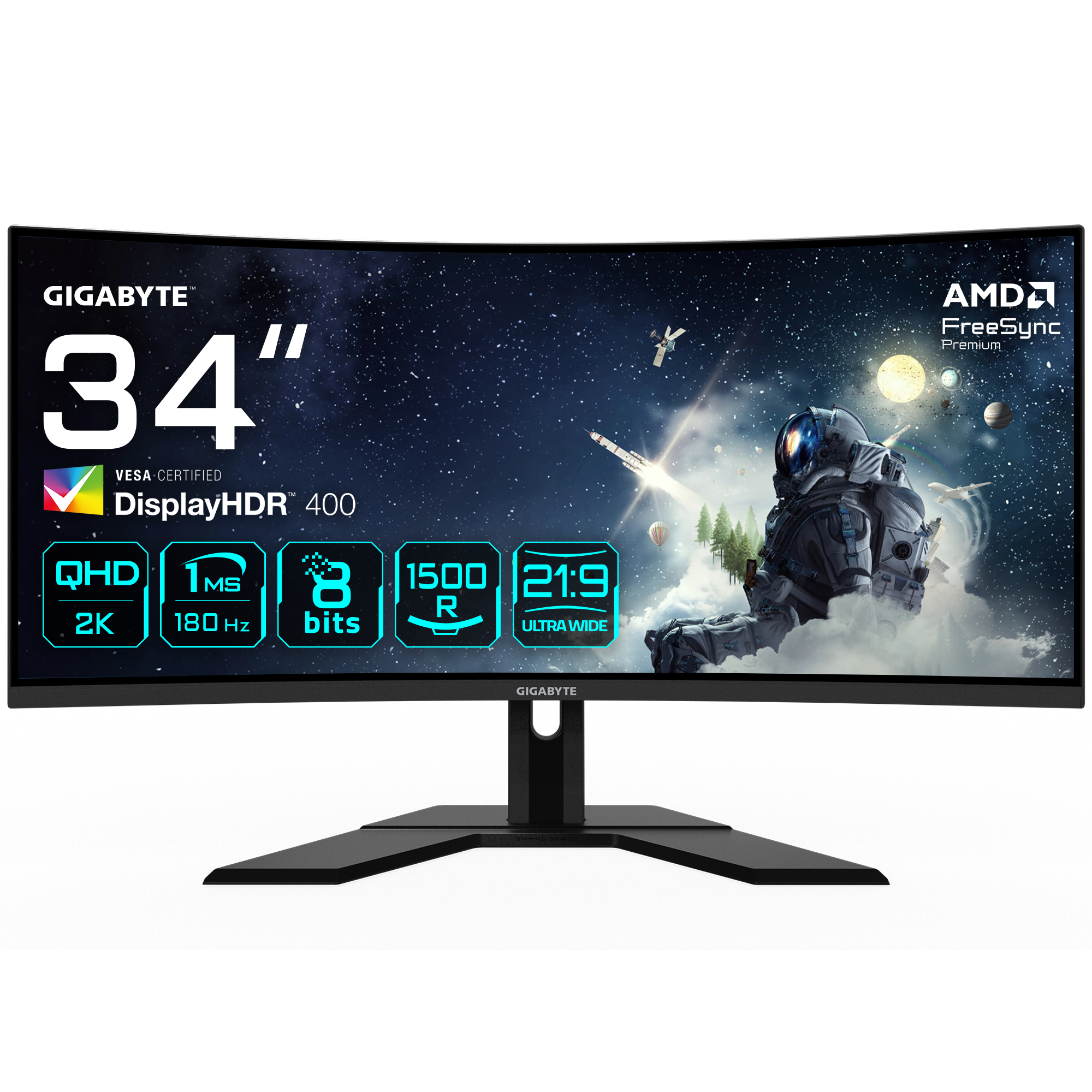 GIGABYTE 34 VA MONITOR SPK CURV G34WQCP